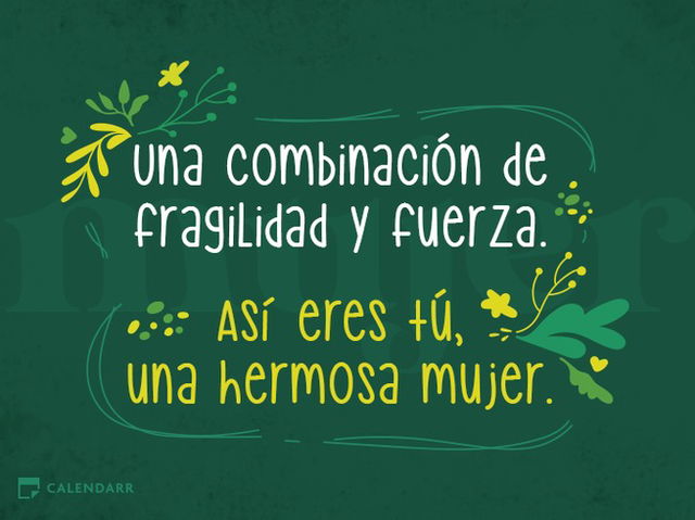 Frase día de la mujer cinco