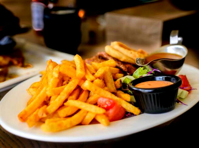 Fries on Plate