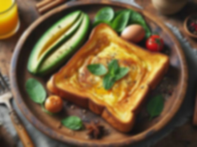 image of french omelette toast