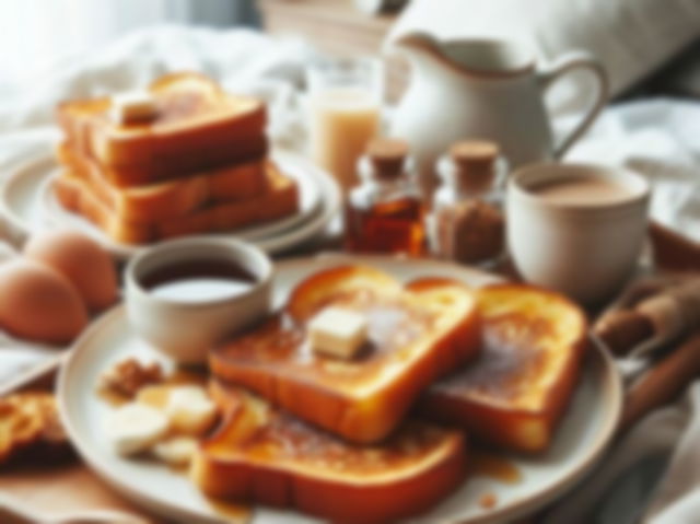 breakfast in bed with french toast