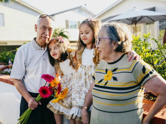 Grandparents with Their Grandchildren