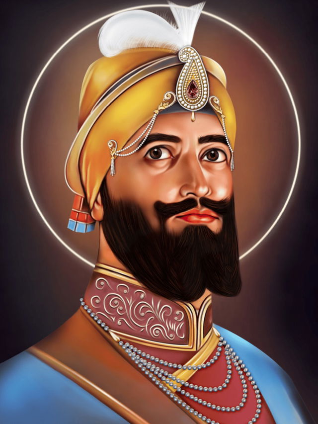 painting of guru gobind sing