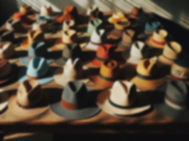 an assortment of hats