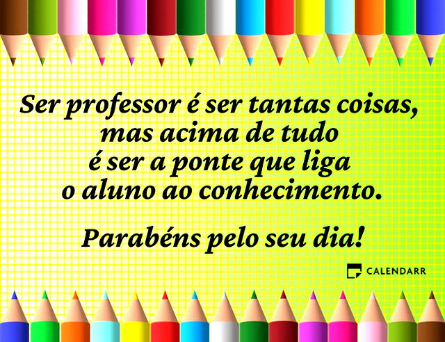 Homenagem ao dia do professor