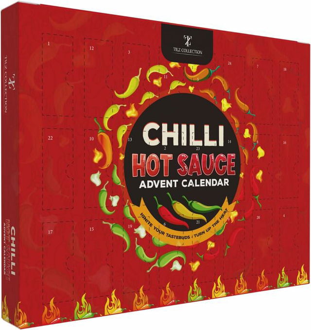 Hot Sauce Advent Calendar 2025-24 Days Chilli Sauce Advent Calendar 2025 Men