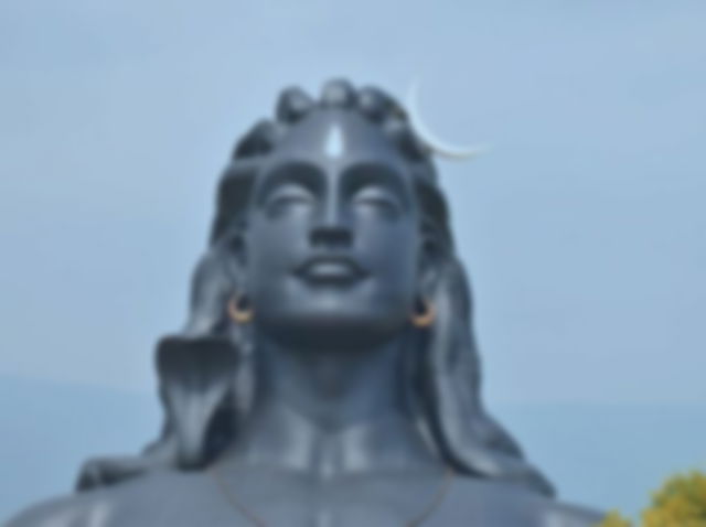 Isha yoga shiva statue in coimbatore.