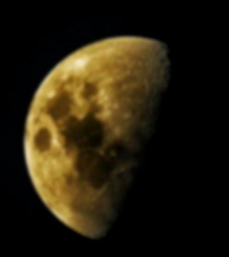 An Image Of A Last Quarter Moon