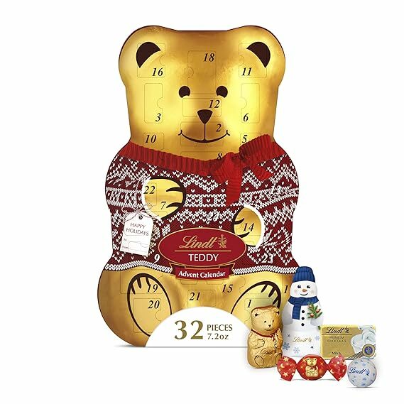 Lindt Teddy Christmas Advent Calendar Assorted Chocolate Candy Box