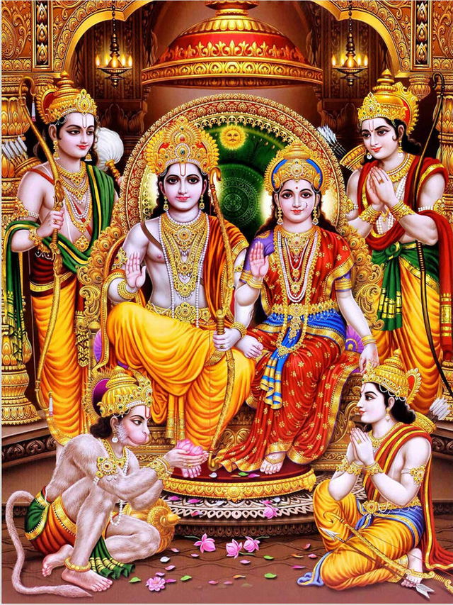 lord rama with his family