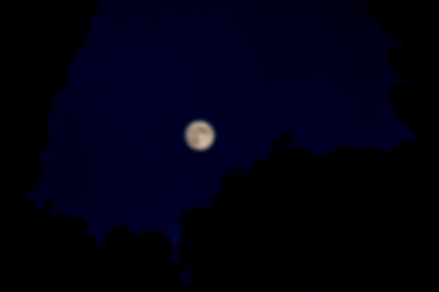 Imagen de la luna llena vista desde España