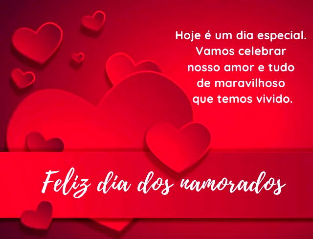 Feliz dia dos namorados, meu amor