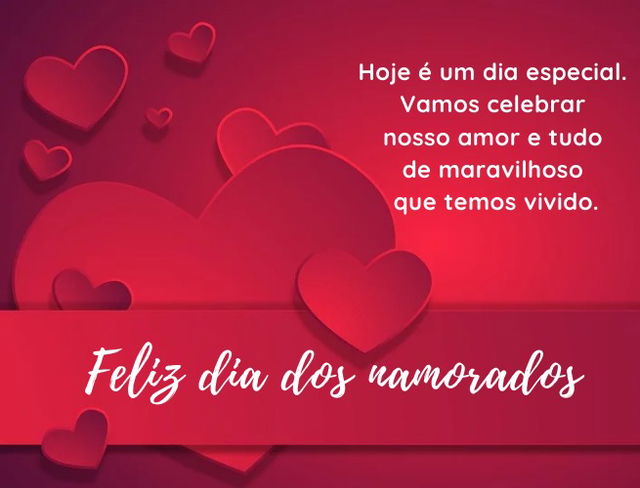 Feliz dia dos namorados, meu amor