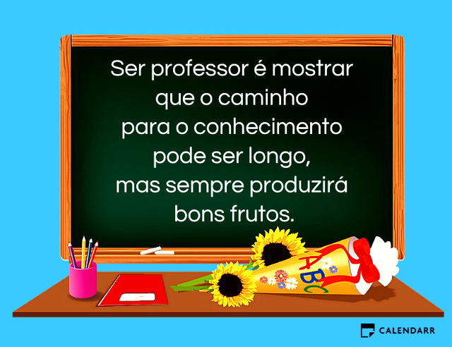 Mensagem dia do professor