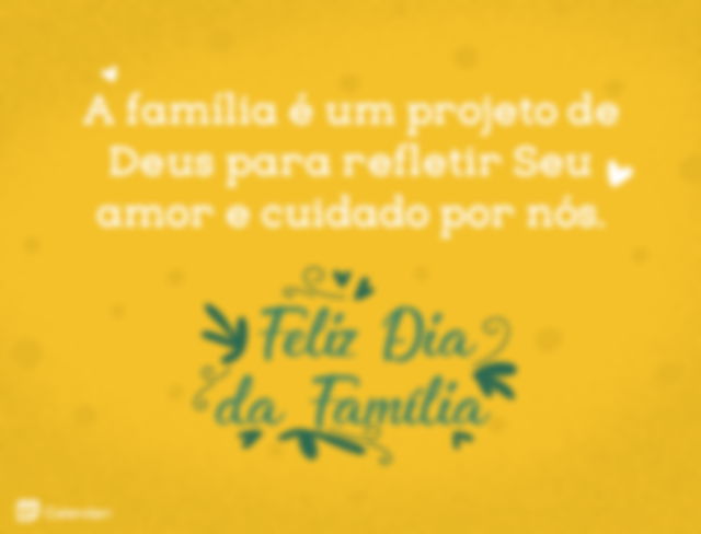 Mensagem para família