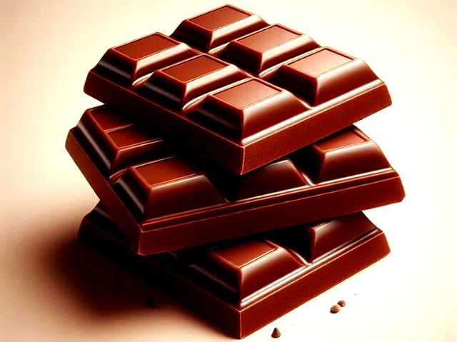 AI generated image of milk chocolate bars