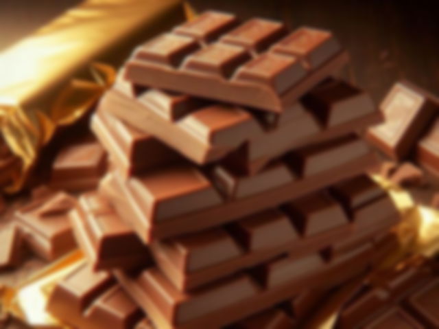 AI generated image of milk chocolate bars