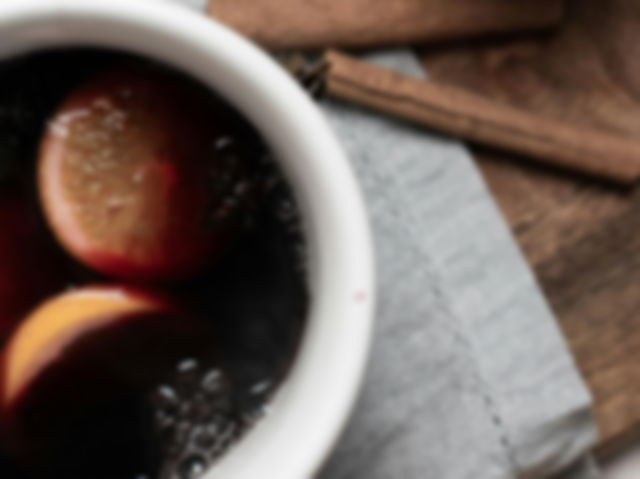 A close up shot of mulled wine