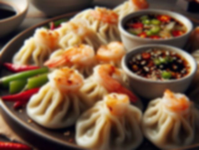 AI generated image of dumplings