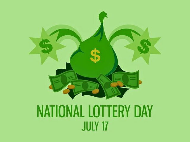 national lottery day illustration