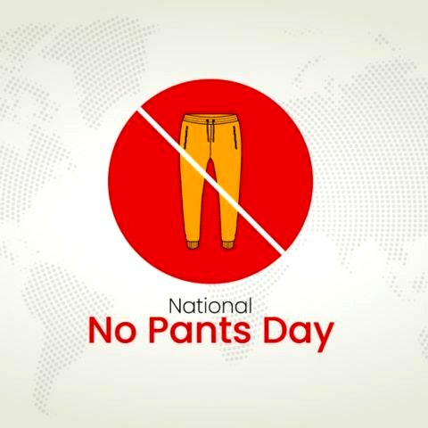 No Pants Day, rubber stamp, vector Illustration