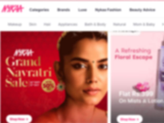 Nykaa website