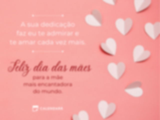 Mensagem para mãe encantadora