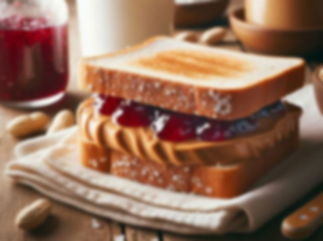 peanut butter and jelly sandwich