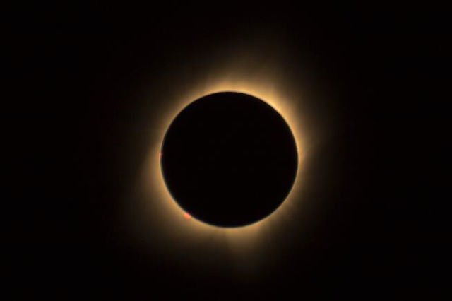 A Closeup Shot Of The Moon During A Lunar Eclipse