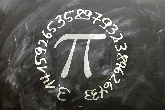 Image of Pi encircled with it‘s value 3.14