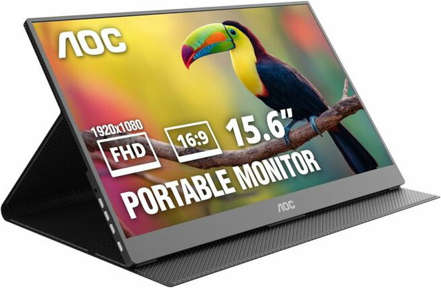AOC 16T20 Portable Monitor 15.6" FHD 1080p IPS Display