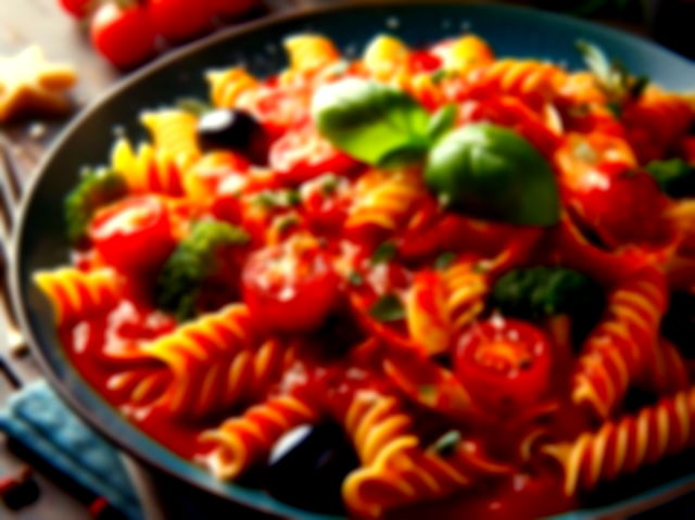 Ai generated image of red sauce pasta