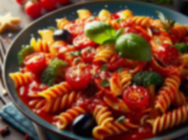 Ai generated image of red sauce pasta