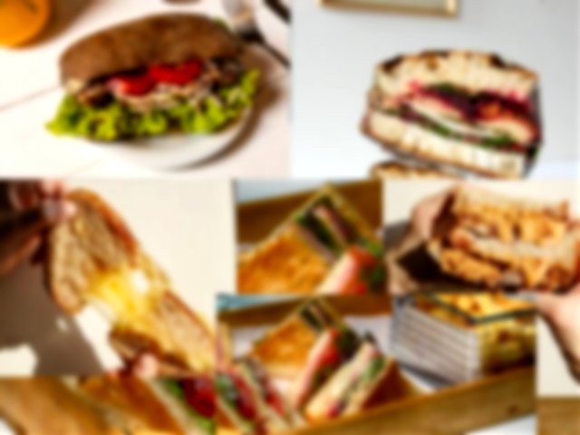 collage of the top 5 sandwiches