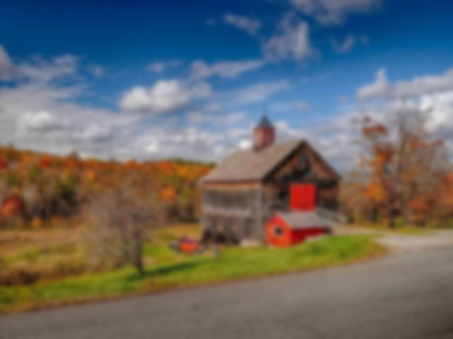 An old barn house in New England