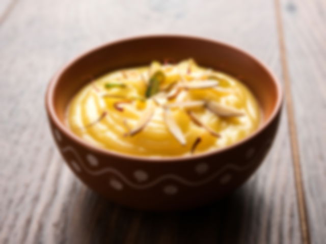 Shrikhand Indian dessert