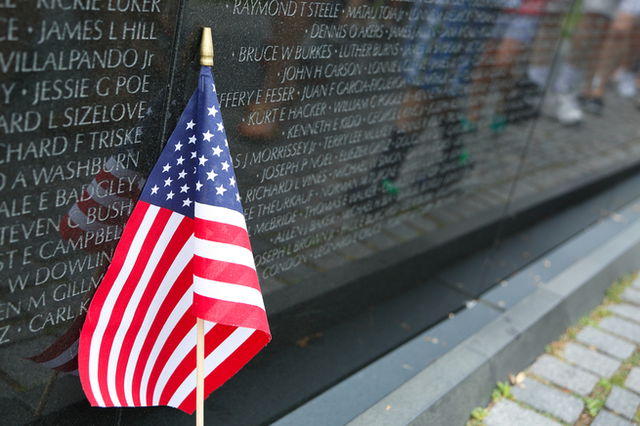 Vietnam memorial in Washington DC