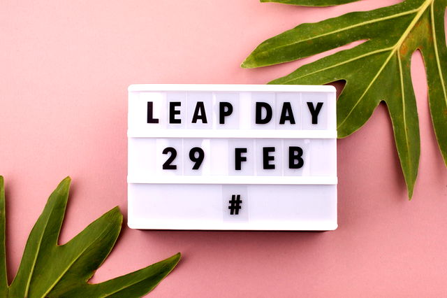 The words ‘Leap Day 29 Feb #