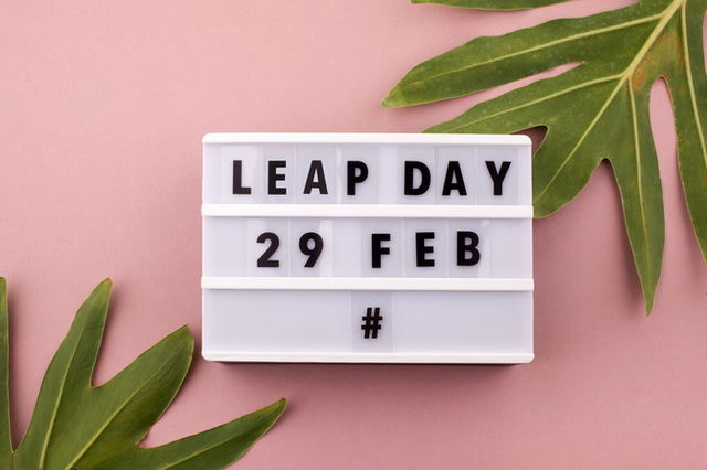 The words ‘Leap Day 29 Feb #