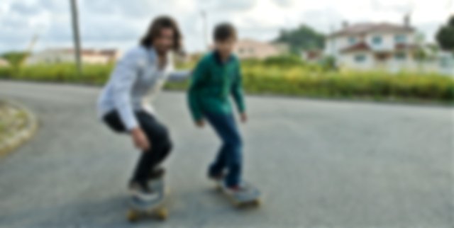 skate com o pai