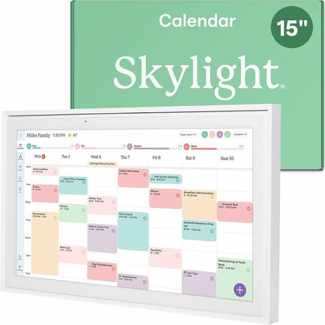 Skylight Calendar: 15-inch Wall Planner Digital Calendar & Chore Chart
