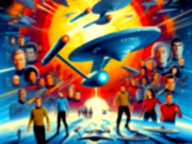 AI generated image of startrek poster