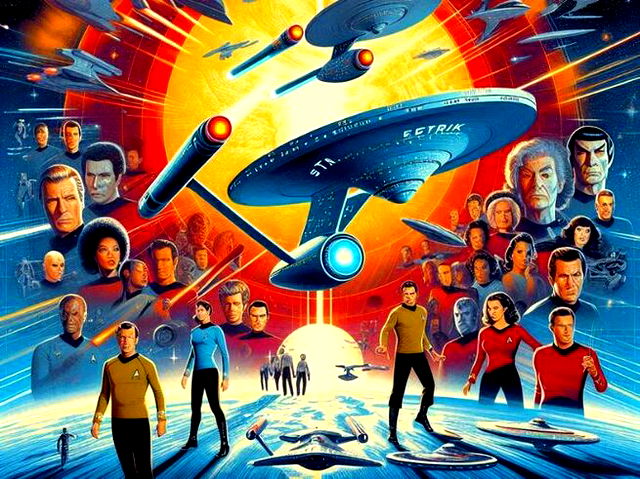 AI generated image of startrek poster