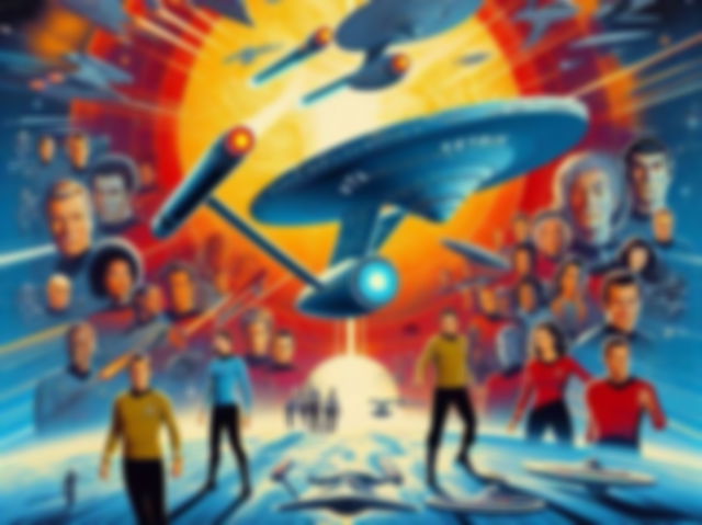 AI generated image of startrek poster