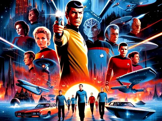 AI generated poster of Startrek