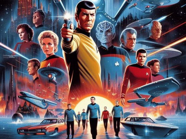 AI generated poster of Startrek