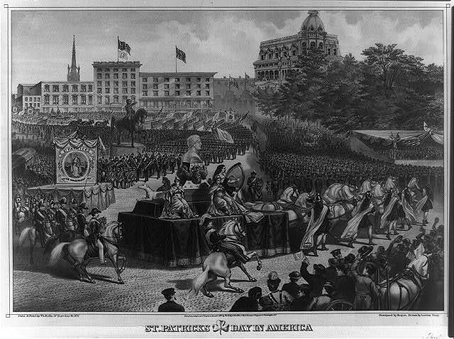 Saint Patrick's Day In America Drawn By Lucian Gray And Designed By Hogan