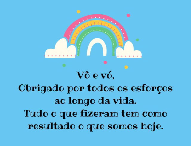 um viva aos avós