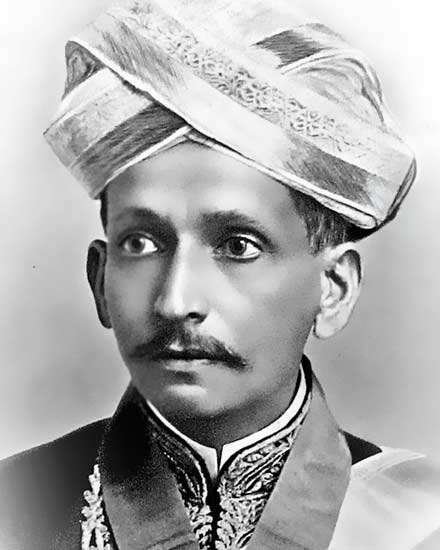 An image of Dr Vishveshvarayya in his 30s