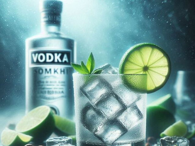 Ai generated image of vodka