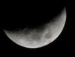 An Image Of A Waning Crescent Moon